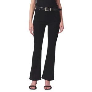 Citizens of Humanity Lilah Damen-Bootcut-Jeans hoher Bund Plüsch schwarz 30 Zoll Größe 25 - Bild 1 von 11