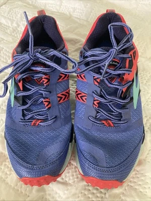 Brooks Cascadia 12 Womens Size 8.5 B Medium Trail Running Shoes Blue Purple Pink - Image 1 of 4