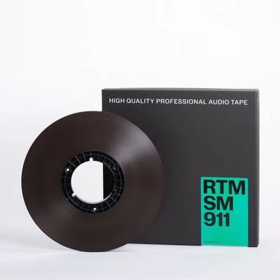 RTM INDUSTRIES RTM SM911 Reel to Reel Analog Recording Tape ½” NAB Pancake 762m Ø10"