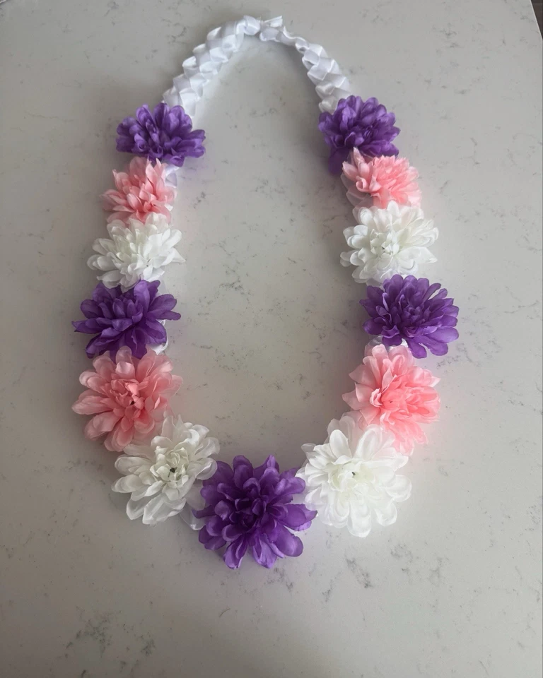 Flor Rosa Lei Para Cualquier Ocasión/Cumpleaños/Graduación Baby Shower/Revelación de Género Foto 1 de 1