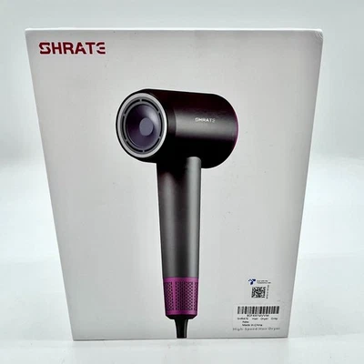 Secador de cabelo feminino Shrate 1400 Watts profissional alta velocidade - Cinza - Imagem 1 de 4