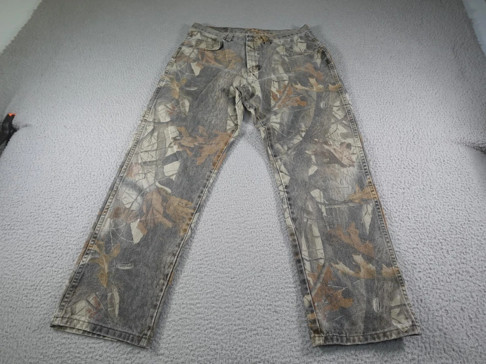 Vintage Pro Gear By Wrangler Camo Jeans Mens 30x27 Hunting Realtree Outdoor - Image 1 of 4