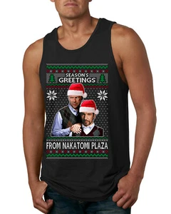 Seasons Greeting From Nakatomi Plaza Men Tank Top - Picture 1 of 8