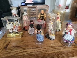 Collezione di 10 bambole lampeggianti vintage figure souvenir natalizie da collezione - Foto 1 di 18