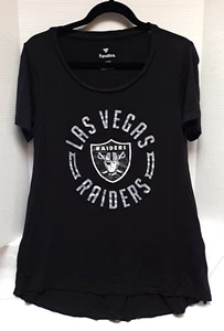 Las Vegas Raiders Small Womens Black Short Sleeve Lightweight Fanatics Teeshirt - Picture 1 of 3
