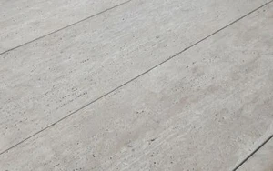 Travertin Terrassenplatten CREMA VEIN CUT Naturstein Wohnrausch Muster - Bild 1 von 3
