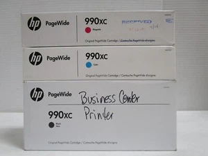 HP 990X (990xC) Tintenpatronen Cyan Magenta Schwarz SET NEU VERSIEGELT SIEHE FOTOS - Bild 1 von 8