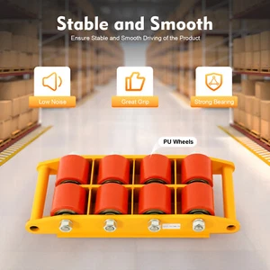 Carrello da carico 12 tonnellate macchina movimentazione macchina carrello pattino macchina roller mover - Foto 1 di 22