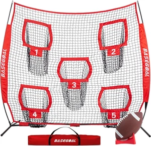 Football Nets for Throwing,Football Target,Quarterback Training Equipment with 5 - Picture 1 of 8