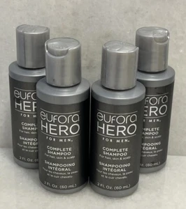 4 Eufora Hero For Men Complete Shampoo Hair Skin Scalp 2 oz - Picture 1 of 3