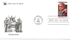 US Scott #2110, First Day Cover 1/23/85 New York Single Jerome Kern - Picture 1 of 1