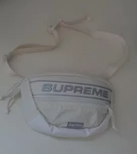 Borsa In Vita Supreme FW23 Bianca Impermeabile Fanny Pack Riflettente Spalla - Foto 1 di 14