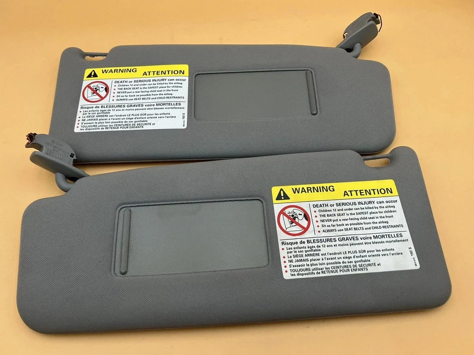 2001-2005 Audi Allroad Quattro Driver And Passenger Side Set Sun Visor Pair Gray Foto 1 de 3