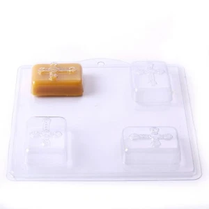 Cross/Crucifix Soap Mould - 4 Cavity - Picture 1 of 3