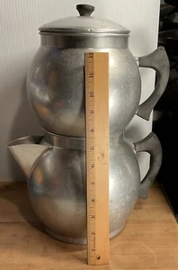 Aluminum 18 Cup Kwik Drip Coffee Tea Maker Serving System West Bend Vintage 60s - Picture 1 of 11