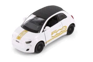 FIAT 500E LIVERY EDITION WHITE 1/28 DIECAST CAR KINSMART 5440DF - Picture 1 of 2