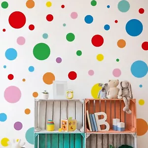 Wall Stickers & Murals Polka Dots Wall Decals Peel and Stick 9 Sheets of Wall... - Picture 1 of 2