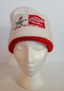 Gorro de colección Coca Cola Albertville 92 Juegos Olímpicos gorra polar bordada - Imagen 1 de 10
