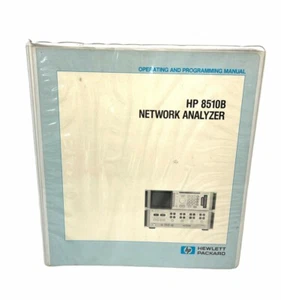 MANUAL DE OPERACIÓN Y PROGRAMACIÓN ANALIZADOR DE RED HP 8510B - Imagen 1 de 3