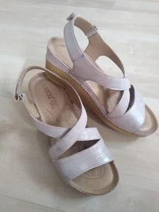 LASOCKI Keil-Sandaletten beige-perlmutt ECHT LEDER, Gr. 41 - Bild 1 von 5