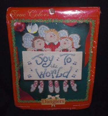 True Colors JOY TO THE WORLD - COLGANTES Kit Punto de Cruz Navidad Ángeles NUEVO Foto 1 de 3