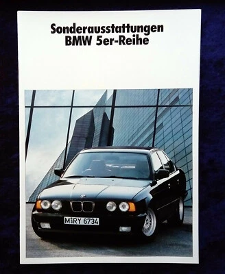 BMW 5er, E 34, Sonderausstattungen Prospekt 2.1988...520i 525i 530i 535i 524td  Foto 1 de 4
