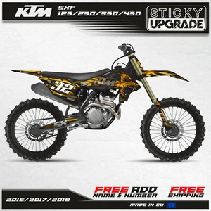 KTM SXF SX 125 250 350 450 2016 2017 2018 Decals Stickers Complete Graphics Kit - Picture 1 of 11