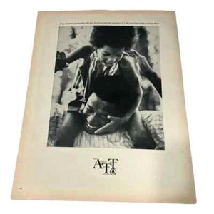 Pubblicità AT&T Network 1969 stampa originale d'epoca - Foto 1 di 3