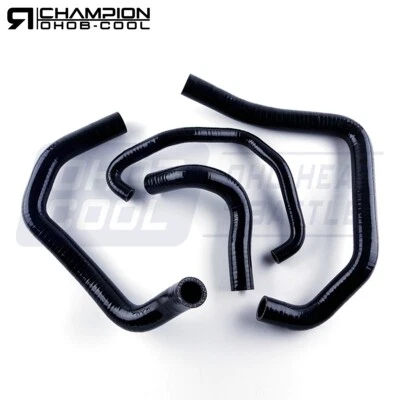 Black Silicone Radiator Hose Kit For 2005 2006 Kawasaki Ninja ZX6R ZX-6R ZX636C - Image 1 of 4