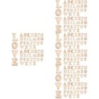  800 Pcs Wood Alphabet Letters Pendants DIY Craft Wood Letters Unpainted Wooden