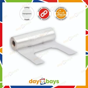 Knotenbeutel für 3kg 22+12x42cm auf Rolle Plastiktüten Transparent Tüten Handel - Bild 1 von 5