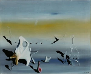YVES TANGUY Surrealism Art Poster or Rolled Canvas Print "New Games" - Picture 1 of 1