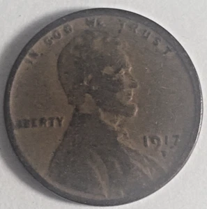 Lincoln Cent 1917 d Good #112 inv1 - Picture 1 of 2
