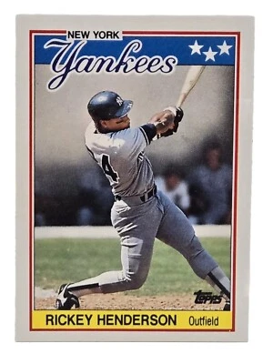 1988 Topps UK Minis  31 Rickey Henderson  New York Yankees - Image 1 of 2