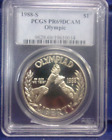 1988-S+SILVER+OLYMPIC+COMMERITIVE+%241+DOLLAR++PCGS+PR69DCAM