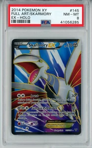 2014 POKEMON XY BASE SKARMORY EX #145 FULL ART HOLO FOIL PSA 8 NM-MINT #41056285 - Picture 1 of 2