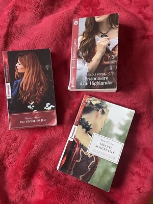 Harlequin Les Historiques - lot de 3 Livres en bon état général - Photo 1/4