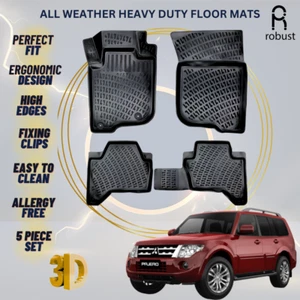 Tapetes forros para Mitsubishi Pajero 2012-2017 alfombras 3D de alta resistencia para todo clima - Imagen 1 de 9