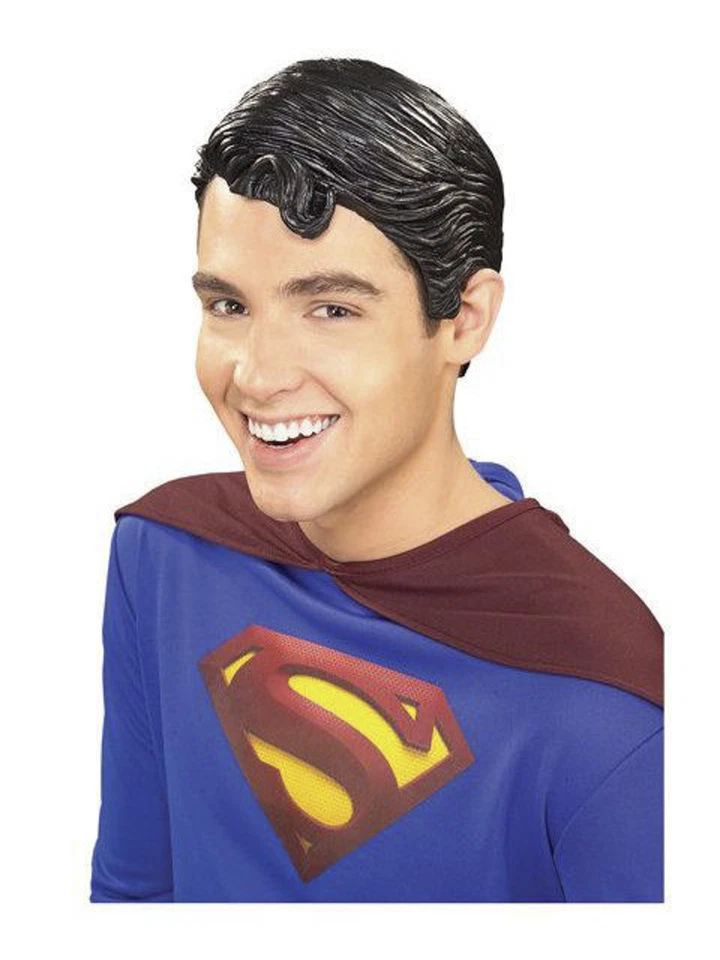 Vinyl Superman Adult Costume Accessory Headpiece Wig - Image 1 of 1