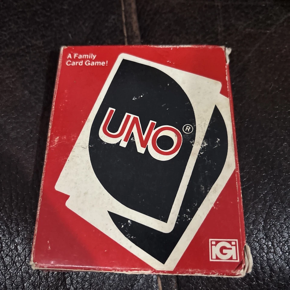 Vintage 1979 UNO Card Game International Games Inc. Open Box - Image 1 of 2