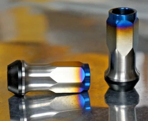 Floating seat Titanium Wheel Lug Nut 1/2-20 Open Acorn 20x set - Picture 1 of 7