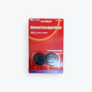 Porelon #11208 Universal Twin Spool Ribbon Black for Adler Casio Royal – New - Afbeelding 1 van 1