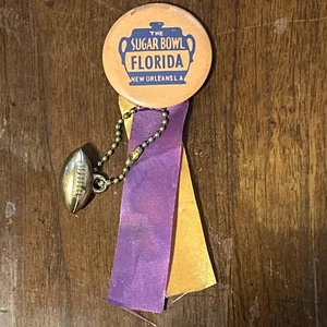 1966 FLORIDA GATORS ZUCKERDOSE 1 3/4 PIN BACK BUTTON / TOP ZUSTAND / SPIRRER - Bild 1 von 3