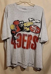 Vintage 1995 San Francisco 49ers Single Stitch T-shirt XL Jerry Rice Super Bowl - Picture 1 of 6
