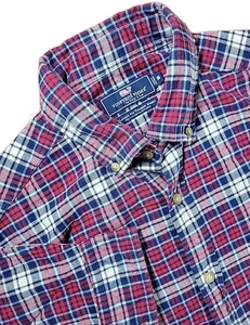 Vineyard Vines RED Flannel Classic  Fit Tucker Shirt Men's Medium Button Up - Picture 1 of 10