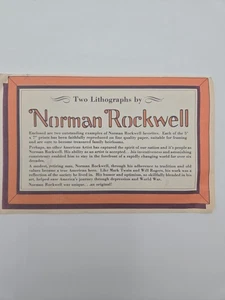Norman Rockwell Lithograph Print Set – “Practicing Intern” & “Friend in Need” – - Picture 1 of 2