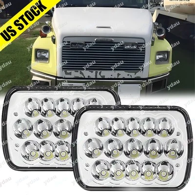 Fit for Freightliner MT-35 MT-45 MT-55 Stepvan DOT 5x7" LED Headlight Hi Lo Beam - Image 1 of 4