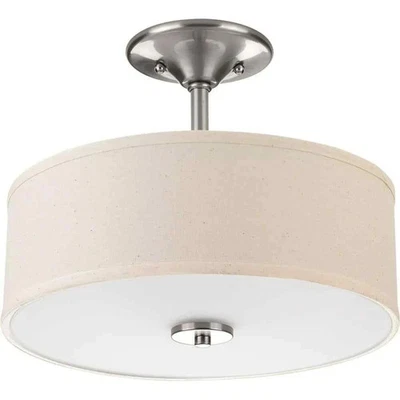 PROGRESS LIGHTING Inspire Collection Brushed Nickel 2-Light Transitional 13 in. - Image 1 of 3