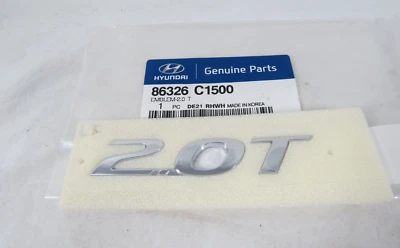 Hyundai Sonata 2.0T 2018 2019 emblema para maletero trasero insignia logotipo genuino OEM Foto 1 de 2