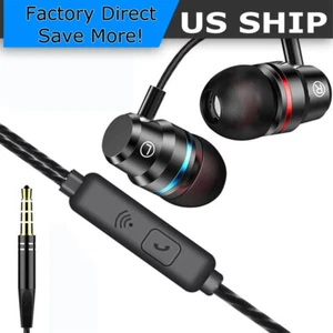 Earphones Wired Headphones In Ear High Definition Deep Bass 3.5mm AUX Jack - Picture 1 of 15